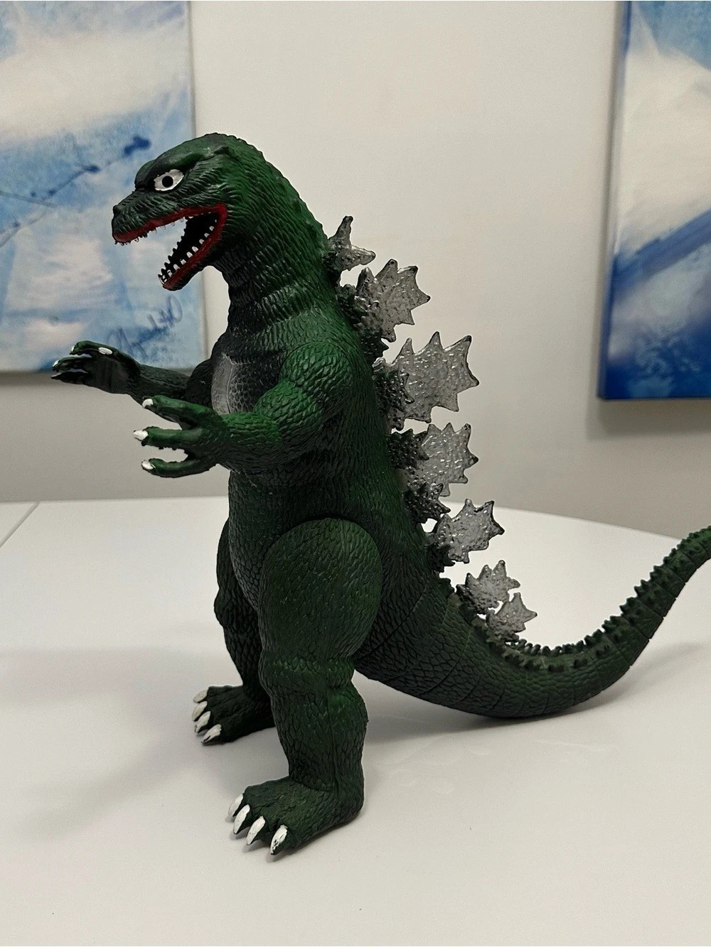 1985 Vintage Toho Green Imperial Godzilla Action Figure 13 Inch Articulated